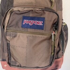 JanSport Multi-Color-Fatigue Green Backpack for Men